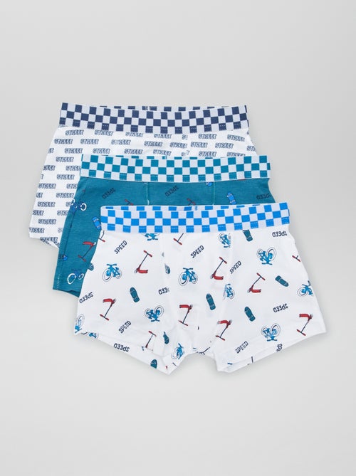 Lot de 3 boxers stretch - Kiabi