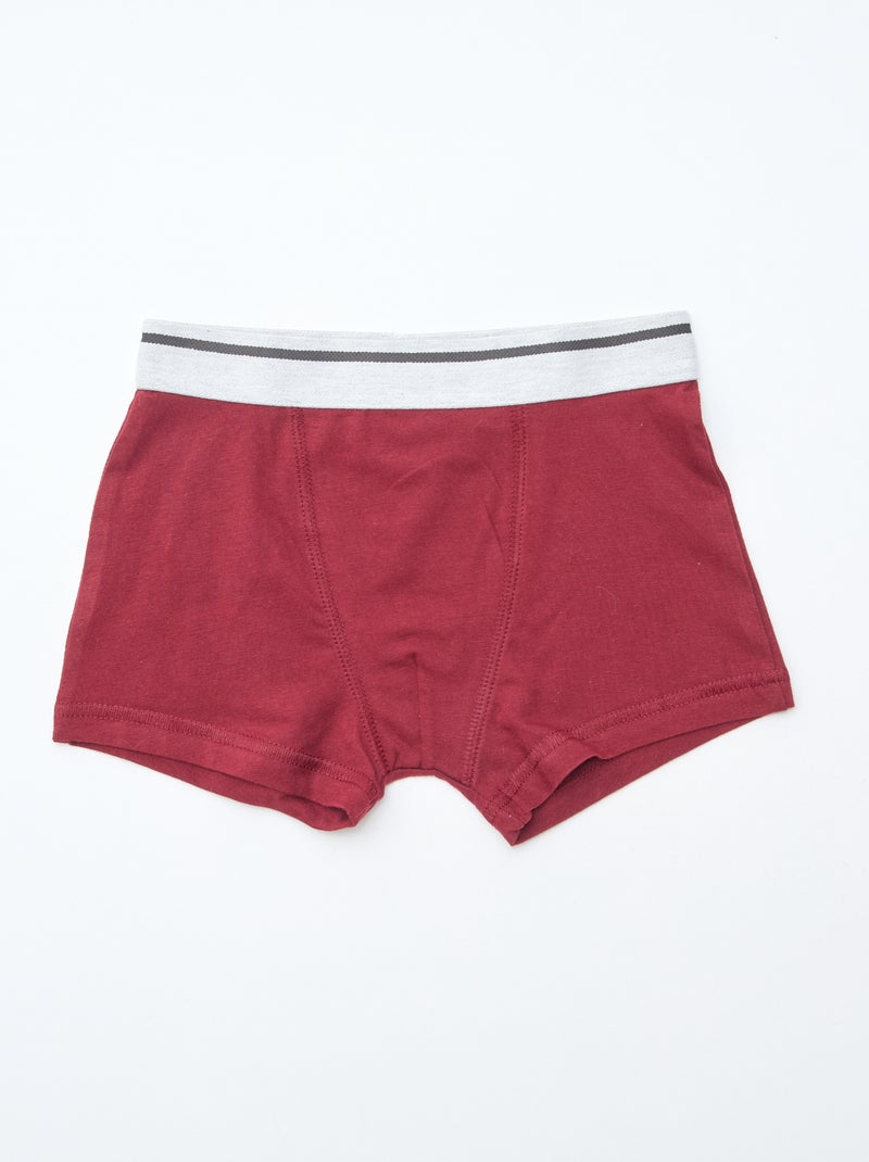 Lot de 3 boxers stretch Bleu - Kiabi