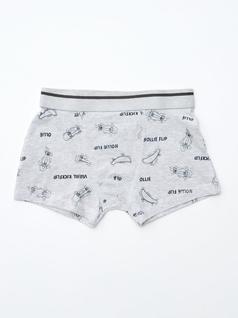 Lot de 3 boxers stretch Bleu - Kiabi