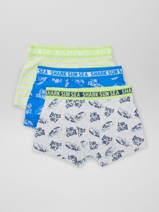 Lot de 3 boxers stretch