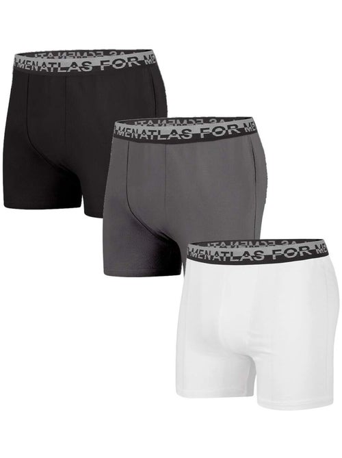 Lot de 3 boxers stretch confort  - atlas for men - Kiabi