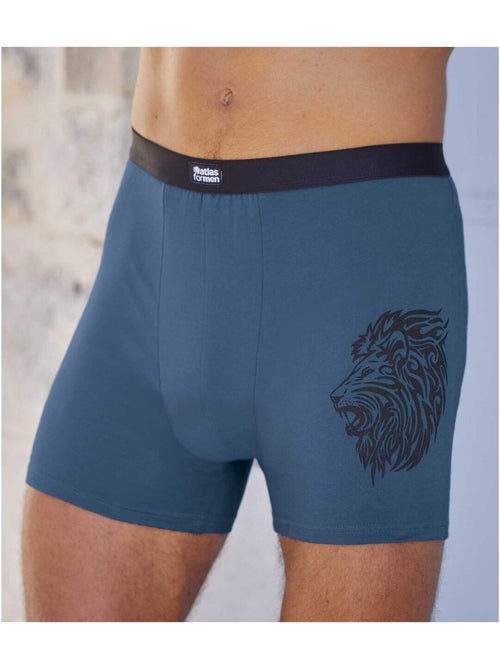 Lot de 3 Boxers Stretch Confort  - ATLAS FOR MEN - Kiabi