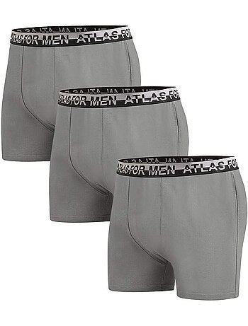 Lot de 3 Boxers Stretch Confort - ATLAS FOR MEN