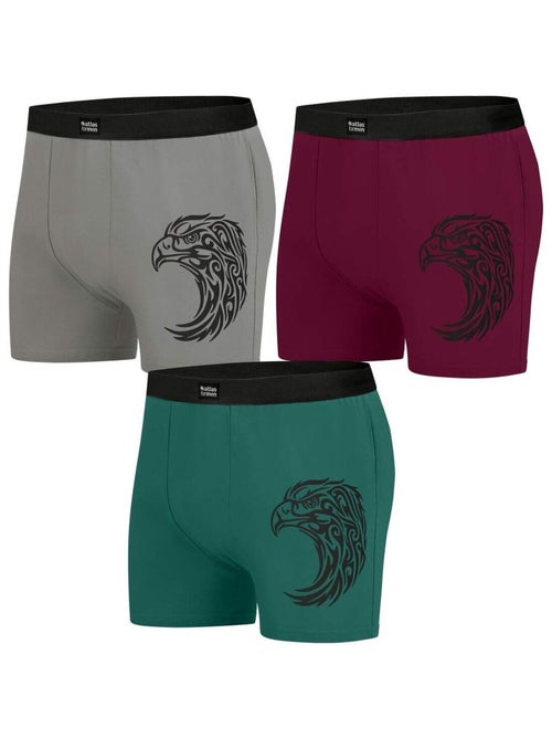 Lot de 3 Boxers Stretch Confort  - ATLAS FOR MEN - Kiabi
