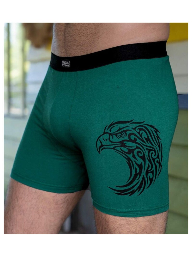 Lot de 3 Boxers Stretch Confort  - ATLAS FOR MEN Gris Vert - Kiabi