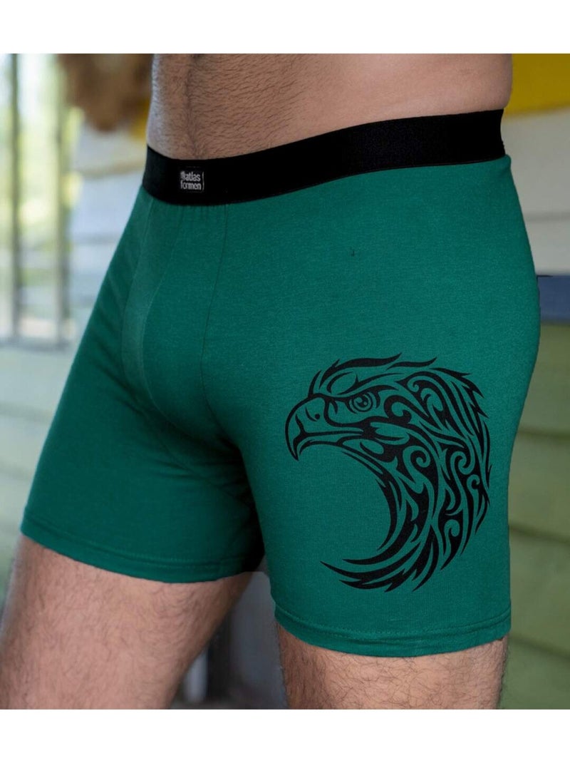 Lot de 3 boxers stretch confort  - atlas for men Gris Vert - Kiabi
