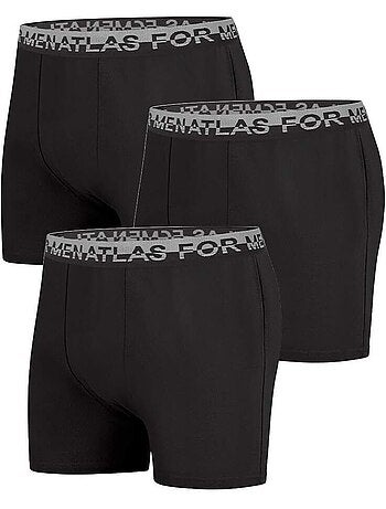 Lot de 3 boxers stretch confort - atlas for men