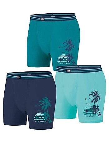 Lot de 3 Boxers en Coton Stretch - ATLAS FOR MEN