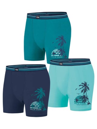 Lot de 3 Boxers Stretch Confort Summer  - ATLAS FOR MEN