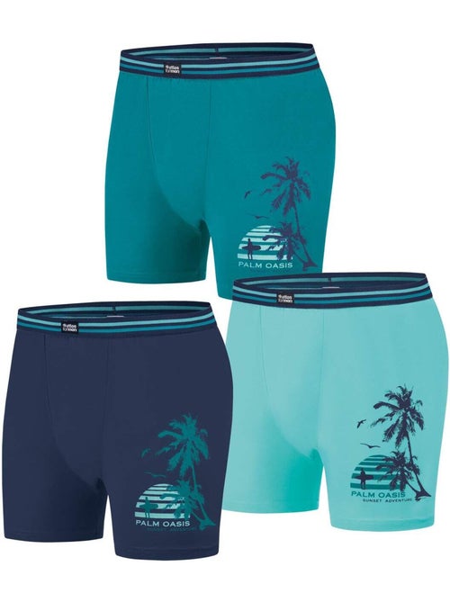 Lot de 3 boxers stretch confort summer - atlas for men - Kiabi Lot de 3 boxers stretch confort summer - atlas for men - Kiabi