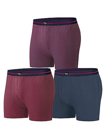 Lot de 3 Boxers Stretch Fantaisie - ATLAS FOR MEN