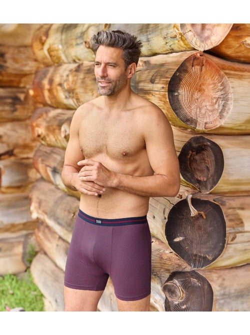 Lot de 3 Boxers Stretch Fantaisie   - ATLAS FOR MEN - Kiabi