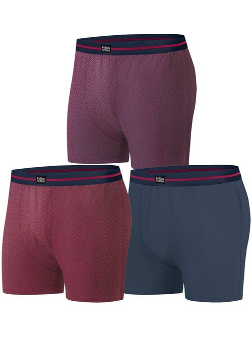 Lot de 3 boxers stretch fantaisie   - atlas for men - Kiabi