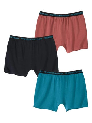 Lot de 3 Boxers Stretch Unis Atlas For Men   - ATLAS FOR MEN