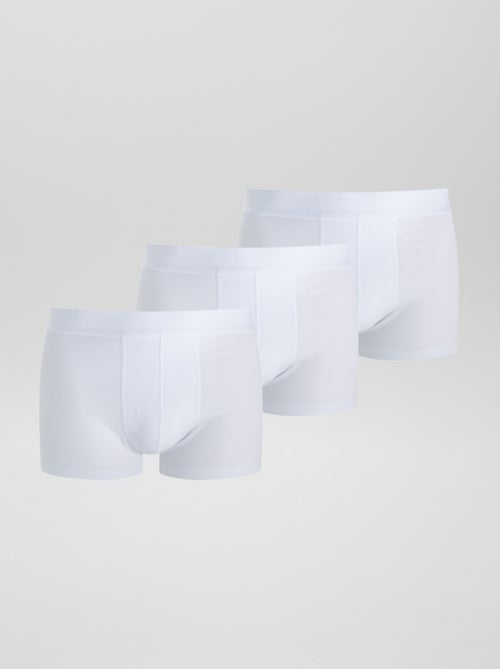 Lot de 3 boxers unis - Kiabi