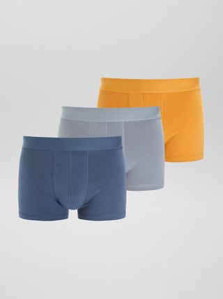 Lot de 3 boxers unis