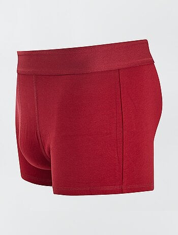 Lot de 3 boxers unis