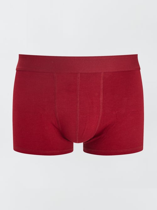 Lot de 3 boxers unis - Kiabi