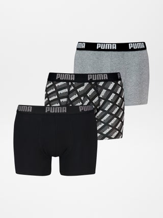 Lot de 3 boxers unis et imprimés 'Puma'