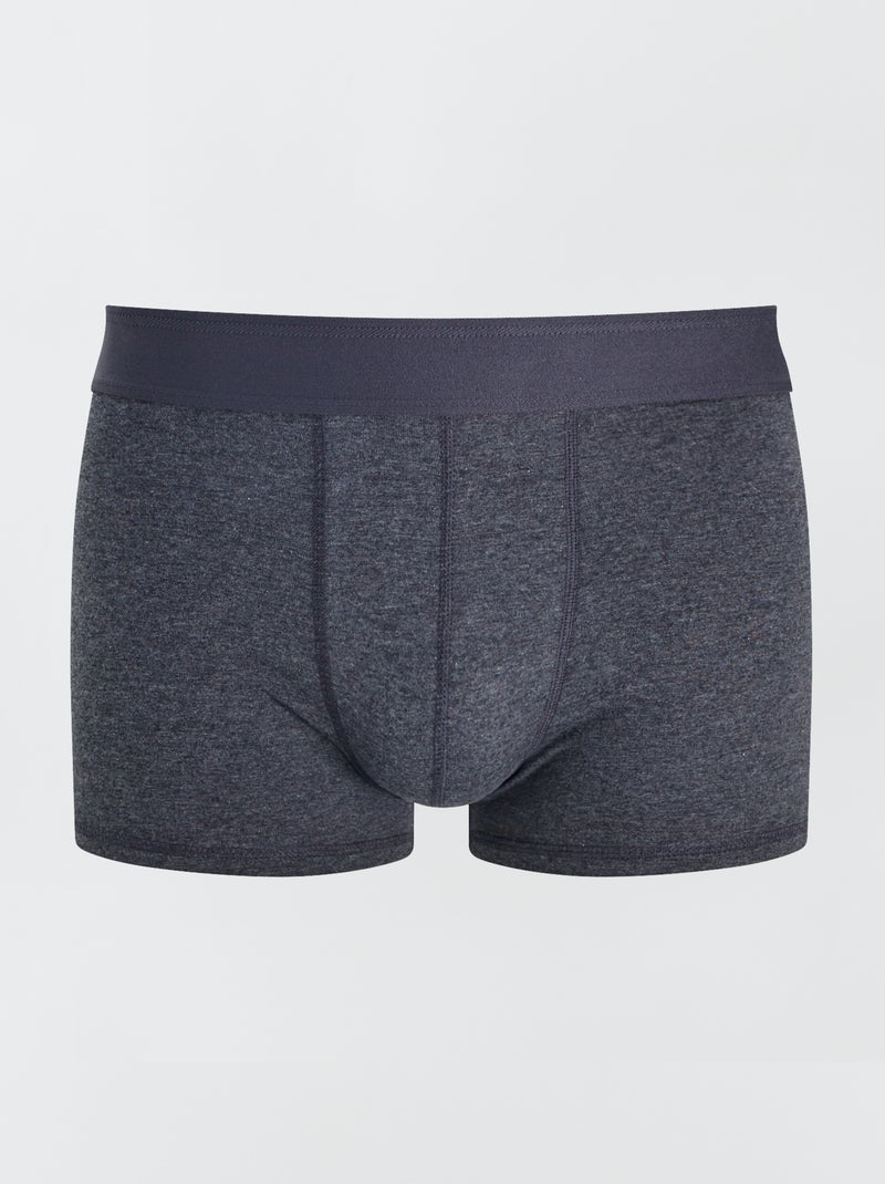 Lot de 3 boxers unis Gris foncé - Kiabi