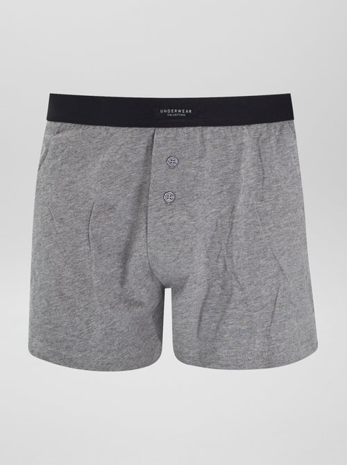 Lot de 3 boxers unis - Kiabi
