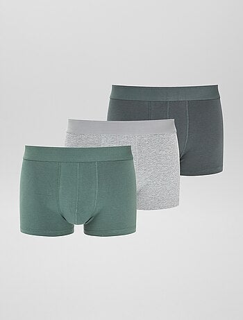 Lot de 3 boxers unis