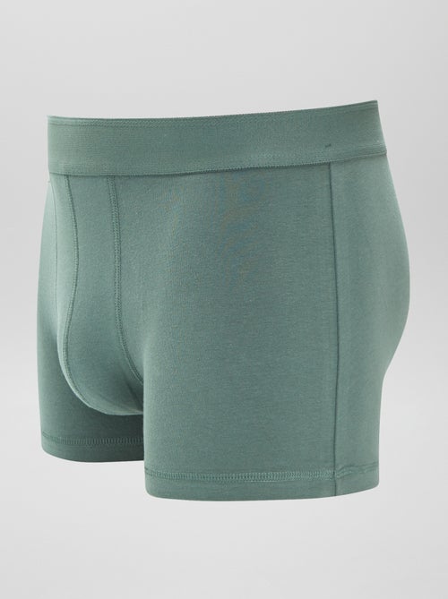 Lot de 3 boxers unis - Kiabi