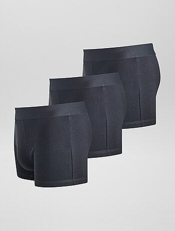 Lot de 3 boxers unis