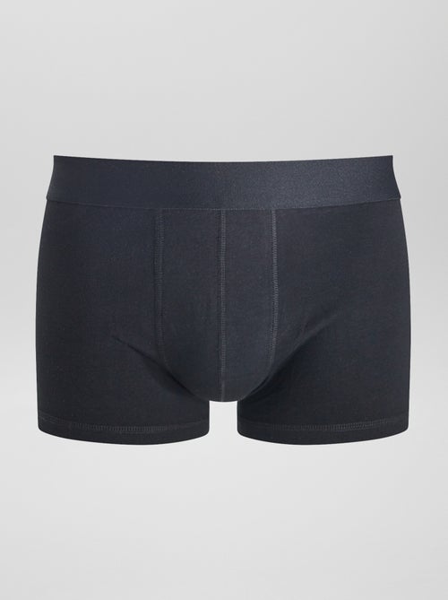 Lot de 3 boxers unis - Kiabi