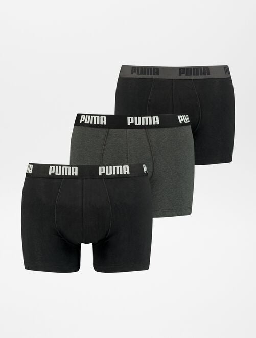 Lot de 3 boxers unis 'Puma' - Kiabi