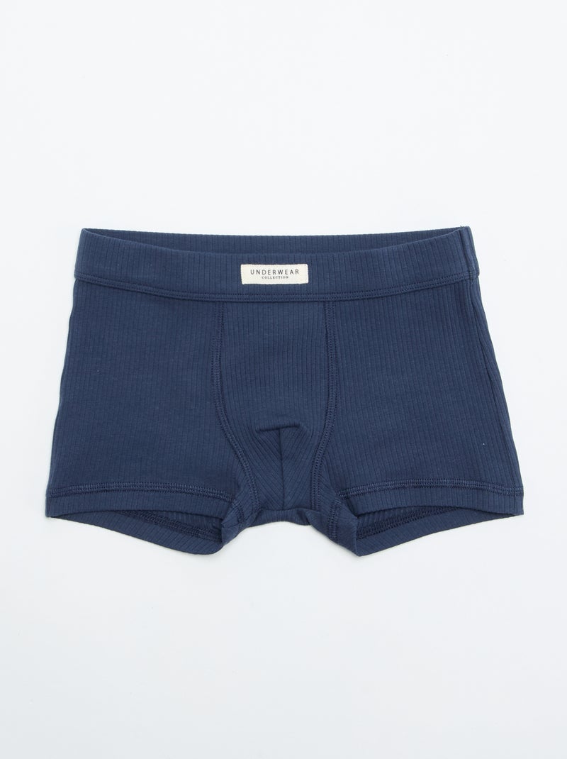 Lot de 3 boxers unis Rouge - Kiabi