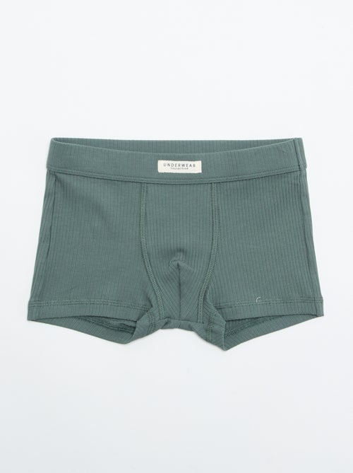 Lot de 3 boxers unis - Kiabi