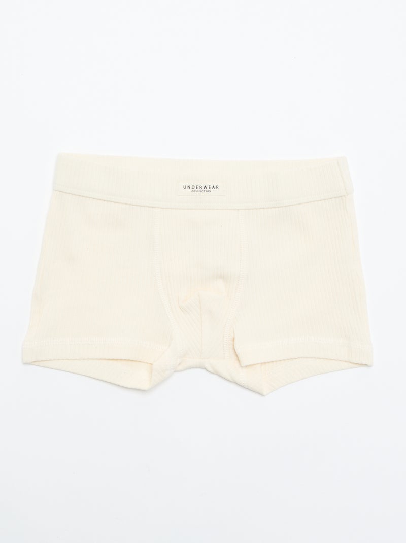 Lot de 3 boxers unis Vert - Kiabi