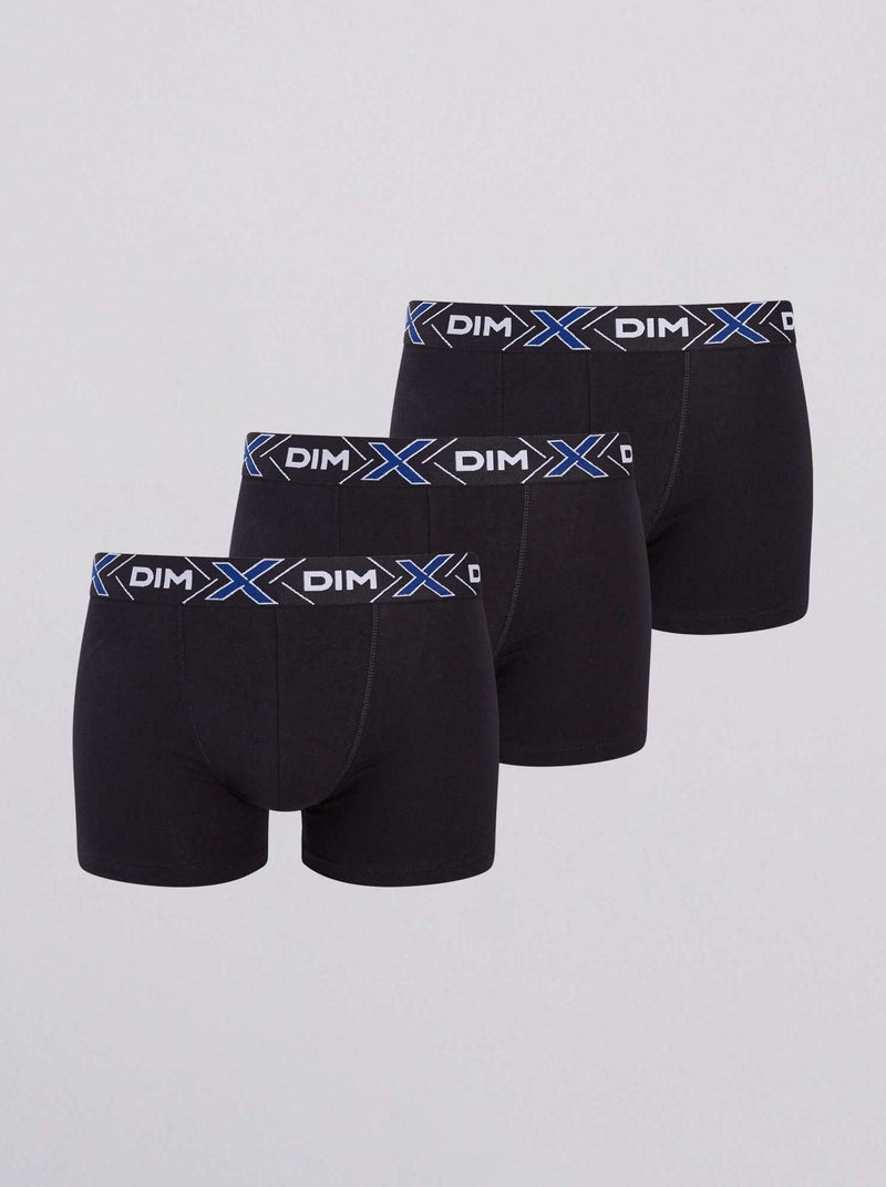 Lot de 3 boxers X temp classique 'DIM' noir - Kiabi