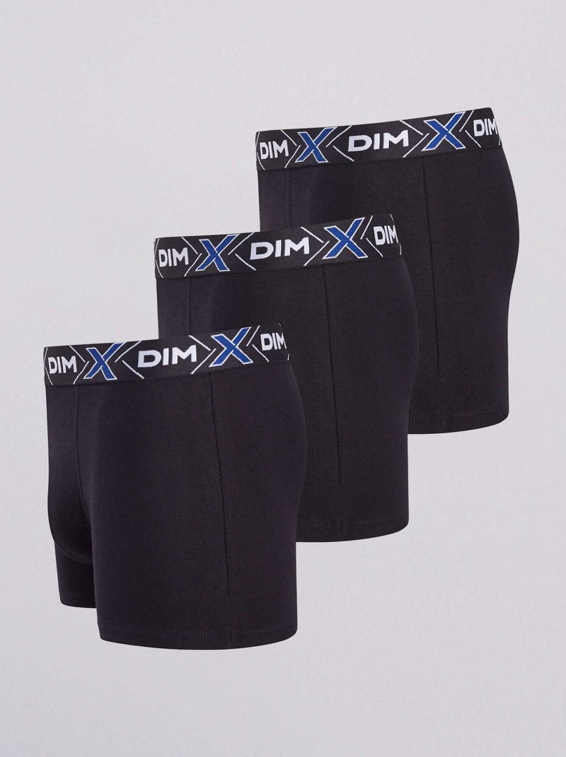 Lot de 3 boxers X temp classique 'DIM' noir - Kiabi
