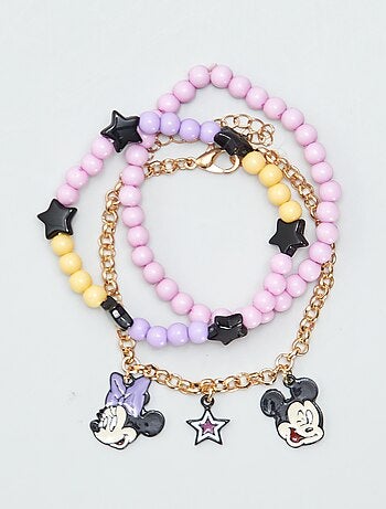 Lot de 3 bracelets 'Minnie' 'Disney'