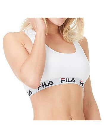 Lot de 3 Brassières coton femme FU6042 Uni Fila