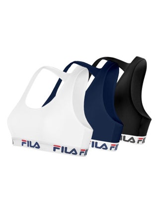 Lot de 3 Brassières coton femme FU6042C Uni Fila