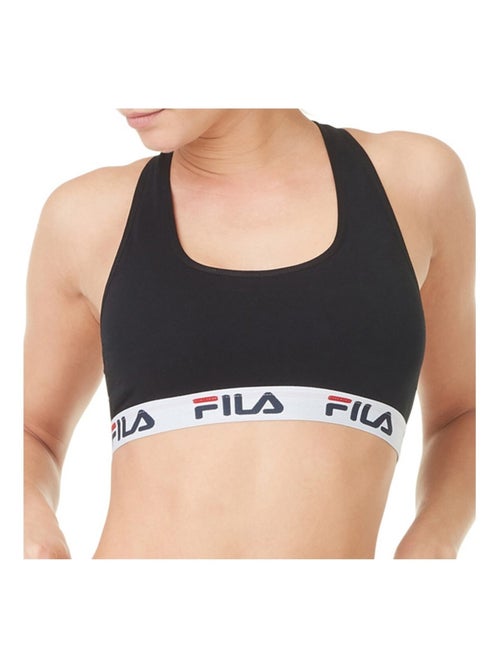Lot de 3 Brassières coton femme Uni Fila - Kiabi