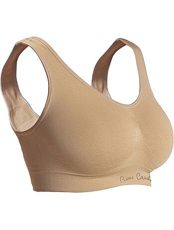 Lot de 3 brassières femme en polyamide unie modèle actif pierre cardin