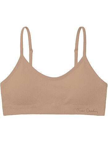 Lot de 3 brassières femme en polyamide unie modèle fitness pierre cardin