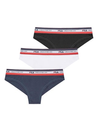 Lot de 3 Brésiliens coton femme Uni Fila