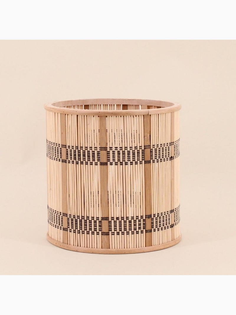 Lot de 3 cache-pots en bambou rayé Beige - Kiabi