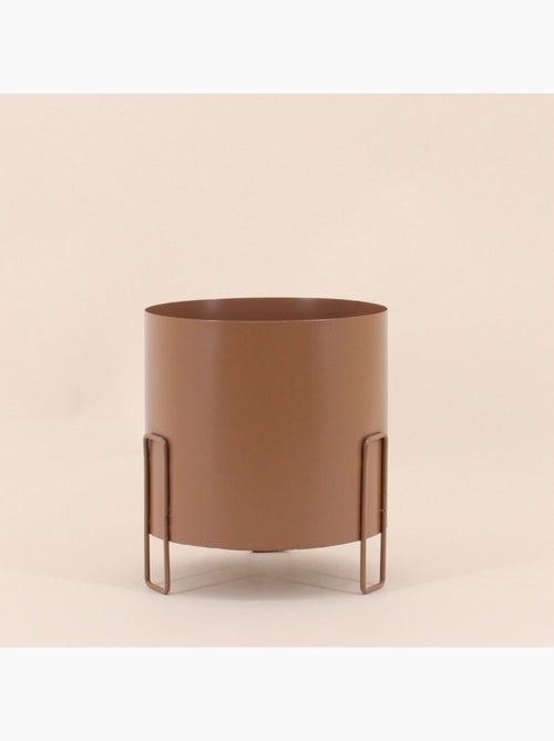 Lot de 3 cache-pots en métal coloré 16,5cm - Kiabi Lot de 3 cache-pots en métal coloré 16,5cm - Kiabi