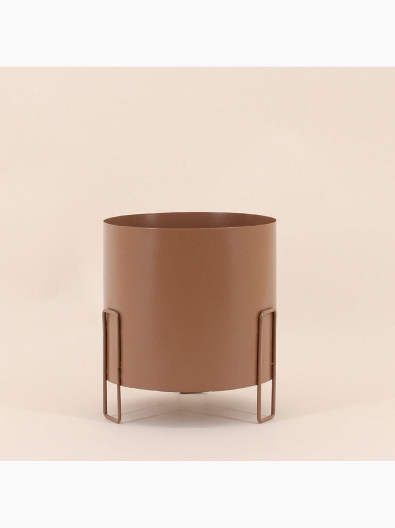 Lot de 3 cache-pots en métal coloré 16,5cm Jaune - Kiabi