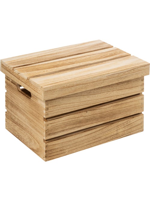 Lot de 3 cagettes de rangement en bois cagette - Kiabi