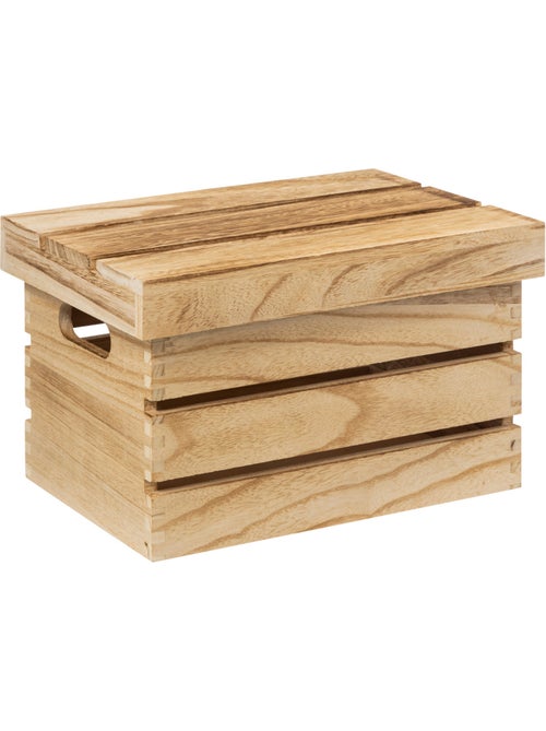 Lot de 3 cagettes de rangement en bois cagette - Kiabi