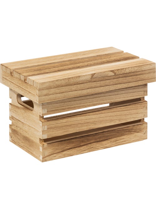 Lot de 3 cagettes de rangement en bois cagette - Kiabi