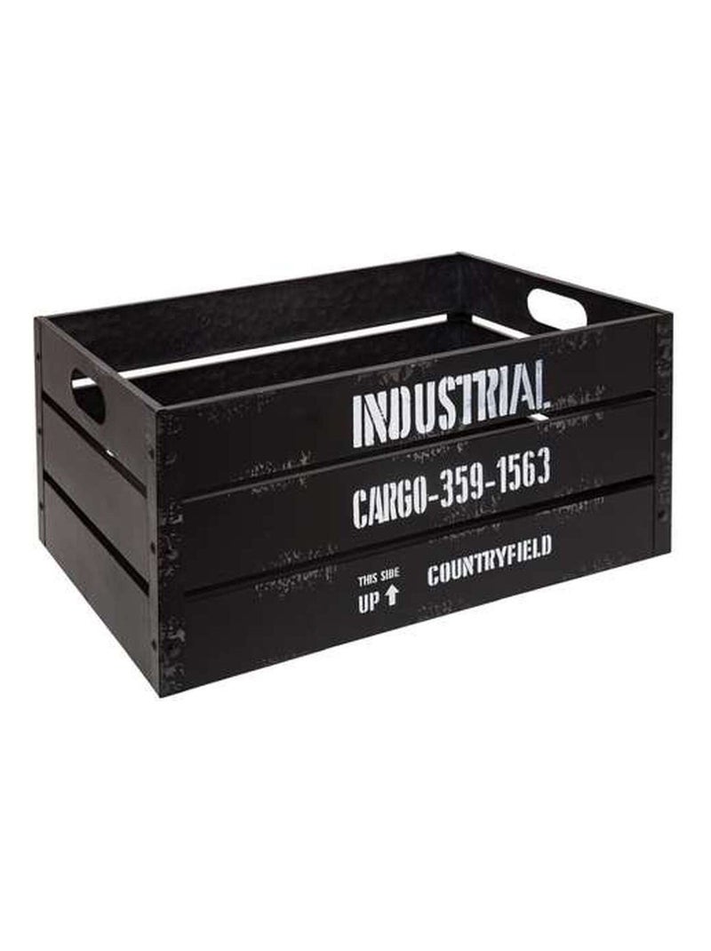 Lot de 3 cagettes de rangement encastrables en métal - Noir Noir - Kiabi