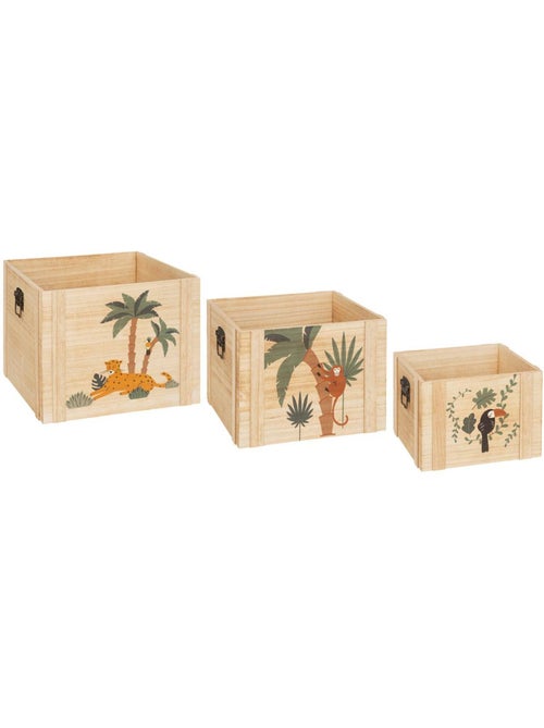 Lot de 3 cagettes de rangement enfant IREM - Kiabi